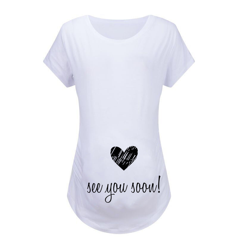 Laugh, Glow & Grow – Fun Maternity T-Shirt