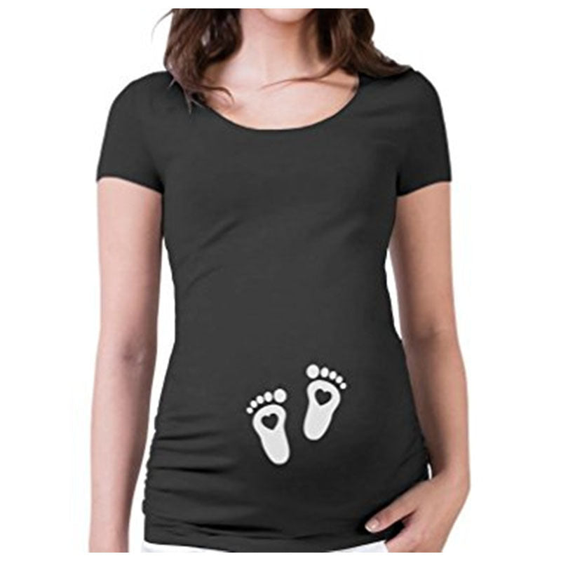 Laugh, Glow & Grow – Fun Maternity T-Shirt