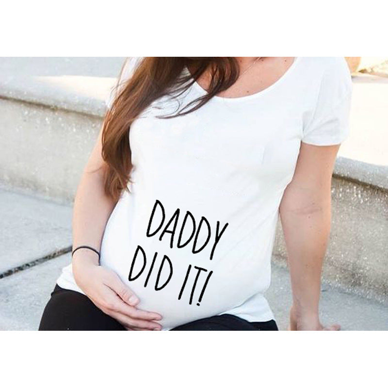 Laugh, Glow & Grow – Fun Maternity T-Shirt