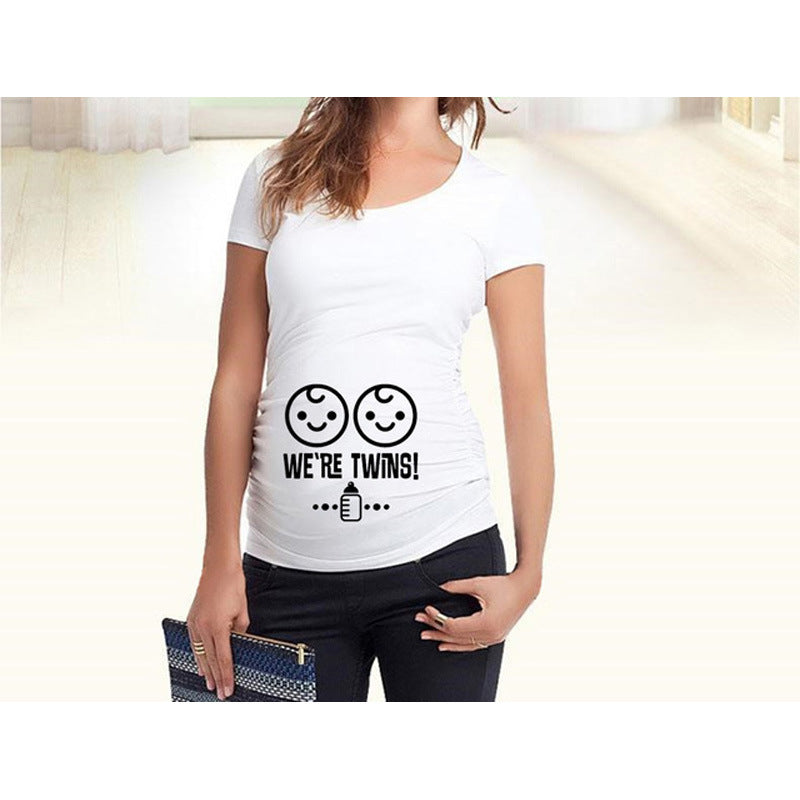 Laugh, Glow & Grow – Fun Maternity T-Shirt