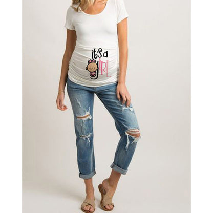Laugh, Glow & Grow – Fun Maternity T-Shirt