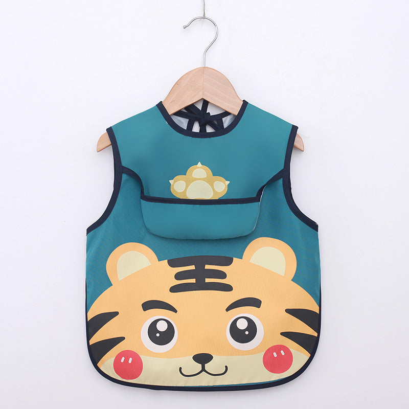Summer Thin Baby Waterproof Eating Overalls