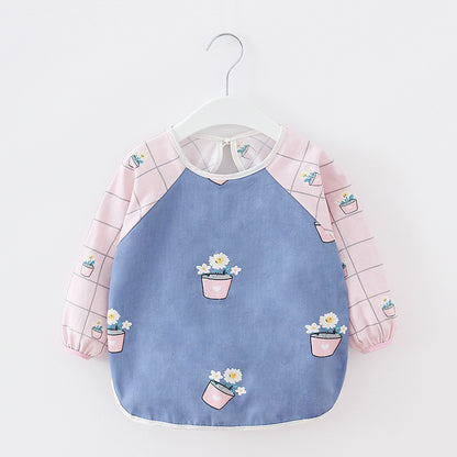 Cotton Baby Eating Pocket Smock, Children's Apron