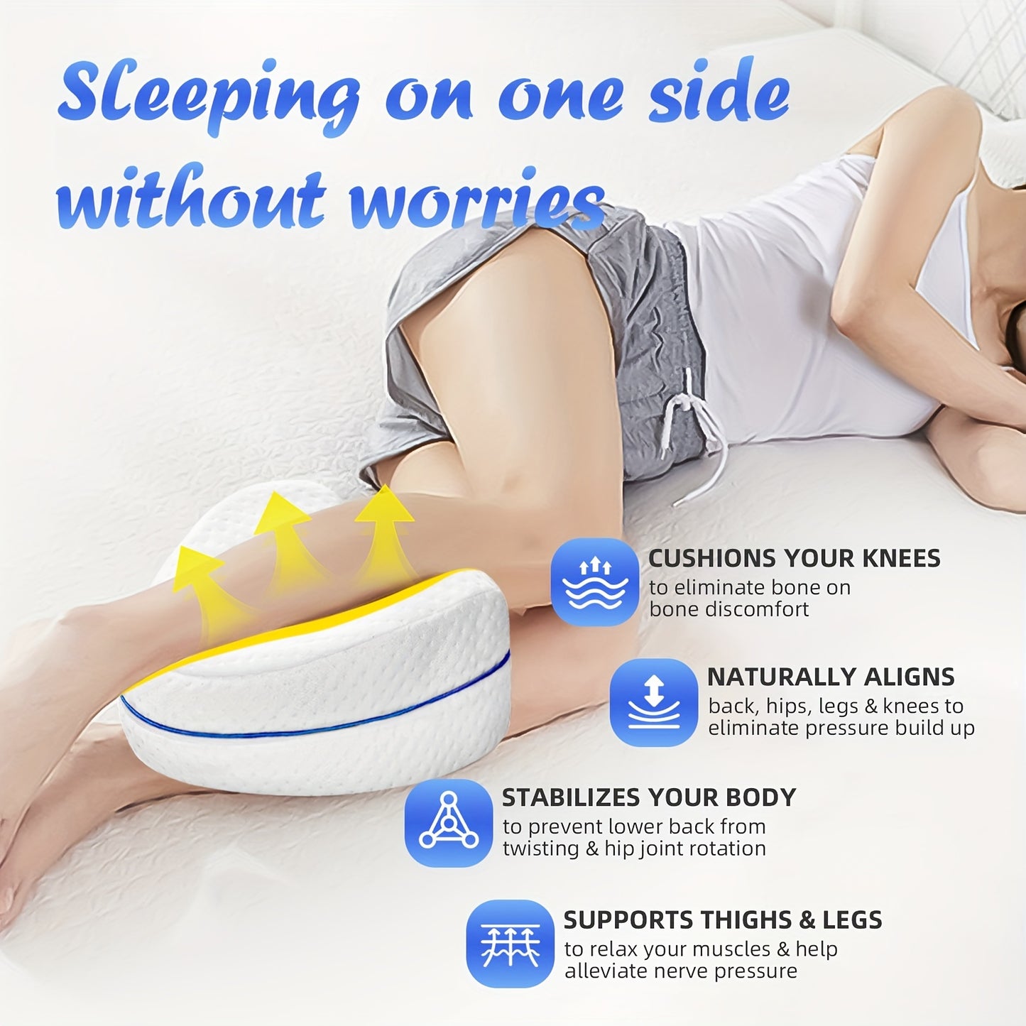 Knee & Leg Pillows Foam Support Sleep Pillow