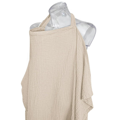 Breathable Muslin Nursing Cover — Stylish & Multi-Use