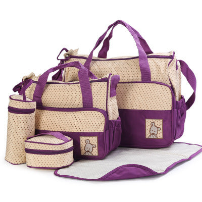 All-in-One Diaper Bag Set for Stylish On-the-Go Moms