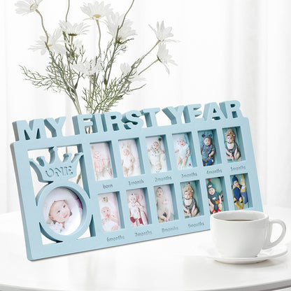 12-Month Baby Milestone Photo Frame