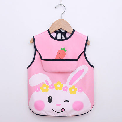 Summer Thin Baby Waterproof Eating Overalls