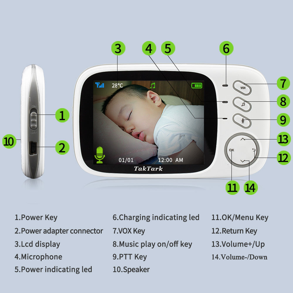 Digital Baby Care Device: Talk, View & Monitor