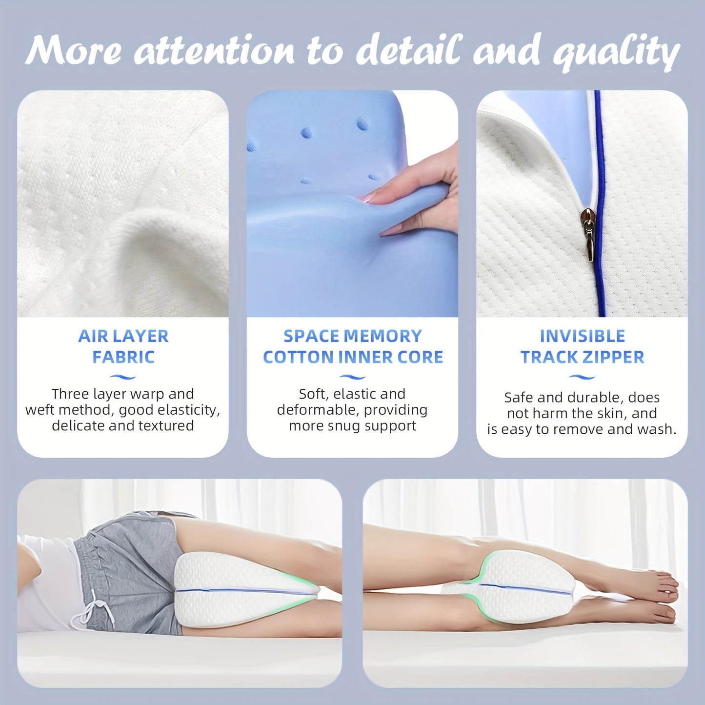 Knee & Leg Pillows Foam Support Sleep Pillow