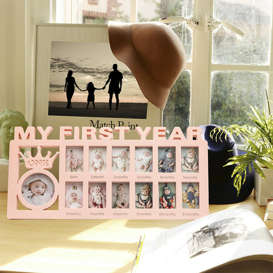 12-Month Baby Milestone Photo Frame