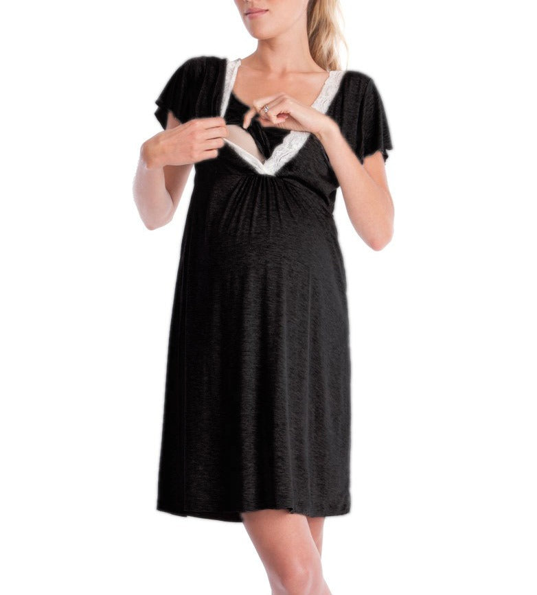 Lace Nursing Nightdress
