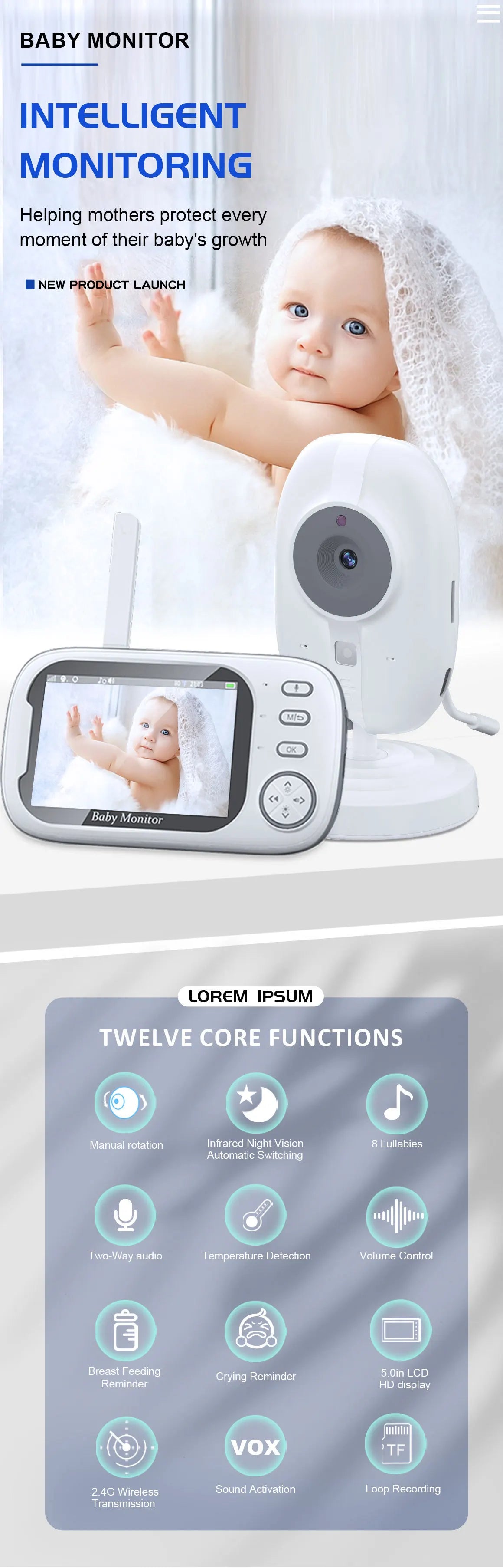 VB603 Pro Smart Baby & Fetal Heartbeat Monitor