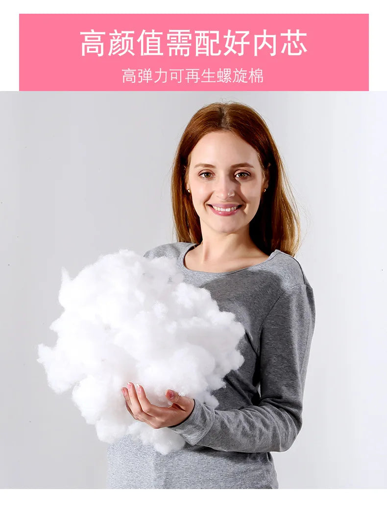 Pure Cotton U-Shaped Maternity Pillow for Back & Belly