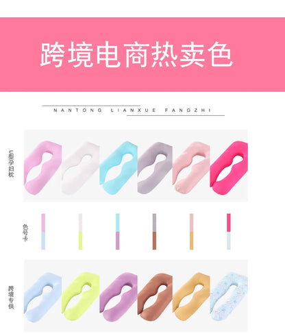 Pure Cotton U-Shaped Maternity Pillow for Back & Belly