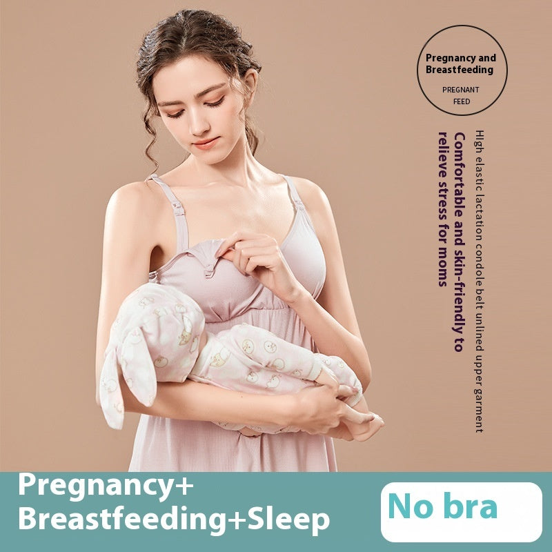 Comfy Nursing Bra with Easy Access for Moms