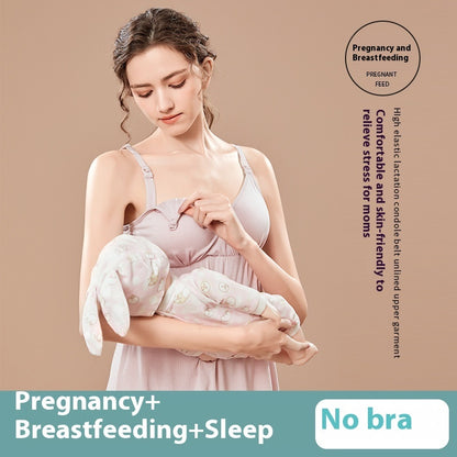 Comfy Nursing Bra with Easy Access for Moms