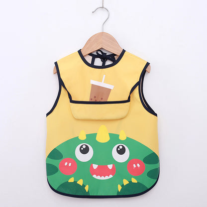 Summer Thin Baby Waterproof Eating Overalls