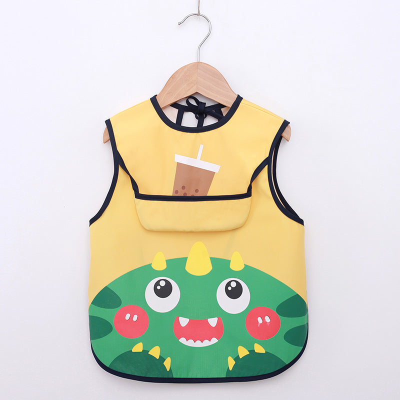 Summer Thin Baby Waterproof Eating Overalls