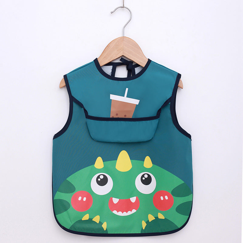Summer Thin Baby Waterproof Eating Overalls
