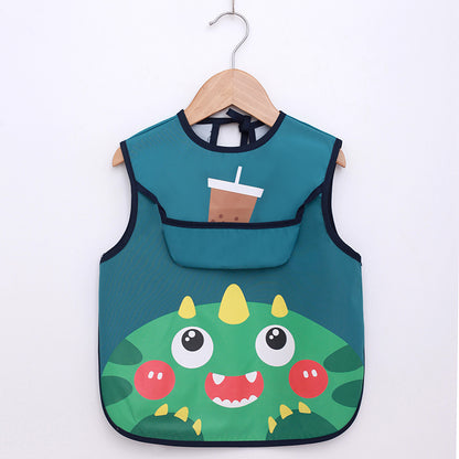 Summer Thin Baby Waterproof Eating Overalls